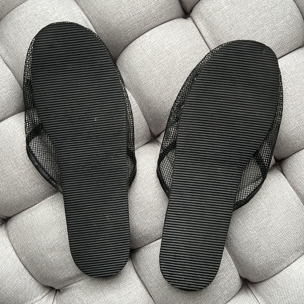 Accord Beaded Mesh Black Slippers - Picture 5 of 6